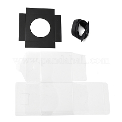 Boîtes transparentes pour cupcakes en forme d'animaux avec base en papier&nbsp;PL-CBA0AB9-01E