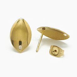 Boucles d'oreilles à tige en acier inoxydable 304&nbsp;STAS-Q225-18G