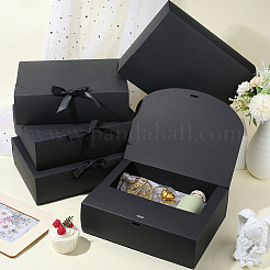 Faltbare Geschenkschachteln aus Papier mit Schleife&nbsp;CON-WH20001-11D-02