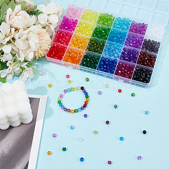24 Farben transparente Acrylperlen&nbsp;TACR-PH0001-93B