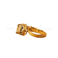Anelli aperti con polsino in ottone micro pavé di zirconi cubici per donna&nbsp;WG88760-01