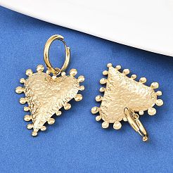 Pendientes de aro con forma de corazón de acero inoxidable 304&nbsp;EJEW-K268-74G