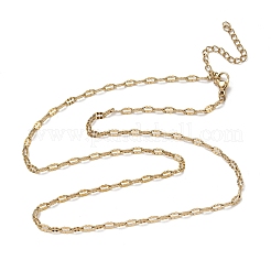 Collane a catena a maglie in acciaio inossidabile 304 da 2.5 mm&nbsp;NJEW-D328-03G-03