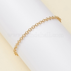 Gelötete Messing-Rolo-Kettenarmbänder&nbsp;BJEW-JB12723