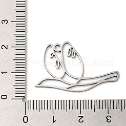 Pendentifs en acier inoxydable 201 anti-ternissement&nbsp;LS-STAS-B049-01P