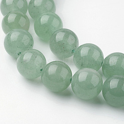 Chapelets de perle verte d'aventurine naturel&nbsp;G-G735-63-10mm