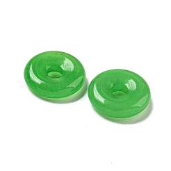 Natürliche malaysische Jade Donut/Pi Disc Charms&nbsp;G-G142-01N