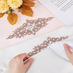 Blumenglas-Kristall-Strass-Applikationen&nbsp;DIY-WH0304-643B