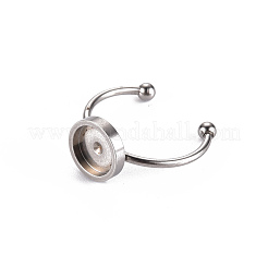 Impostazioni dell'anello del polsino in acciaio inossidabile 201 anti-ossidazione&nbsp;X-STAS-S080-042C-P