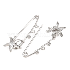 Broches de acero inoxidable 304 con forma de estrella de mar&nbsp;SA-CBA098D-16I-P03