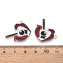 Anhänger aus Legierung und Emaille mit Halloween-Motiv&nbsp;ENAM-T021-31I-01P