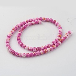 Océan naturelle de jade blanc chapelets de perles&nbsp;G-G916-6mm-03