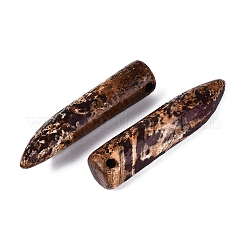 Grandes colgantes de ágata con corteza de árbol natural&nbsp;G-Q606-21