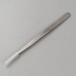 Pince à épiler coudée en acier inoxydable 201 anti-ternissement&nbsp;LS-TOOL-WH20006-02A