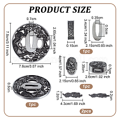 Set per la creazione di bambole in lega&nbsp;DIY-WH0899-56D