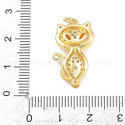 Messing micro pave klare zirkonia anhänger&nbsp;KK-F938-25A-G