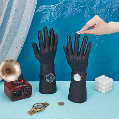 2 stücke pvc männliche schaufensterpuppe rechte hand schmuck armband uhr ring display steht&nbsp;ODIS-UN0001-13