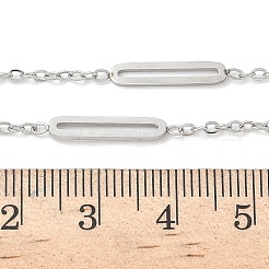 Collares de cadena de eslabones de acero inoxidable 304 para mujeres y hombres.&nbsp;NJEW-K292-01P