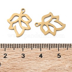 Pendentifs creux en acier inoxydable 201&nbsp;STAS-F337-10D-G
