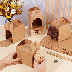 Scatole regalo per animali domestici in carta kraft&nbsp;CON-WH0089-238B