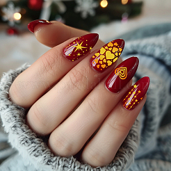 DIY-Nagelkunst-Vorlagen aus Edelstahl&nbsp;MRMJ-WH0098-041