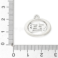 Pendentifs en alliage de style tibétain&nbsp;AL-CBA1B2C-02I-AS
