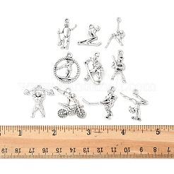 40 pz 10 pendenti sportivi in lega in stile tibetano&nbsp;TIBEP-FP0001-11