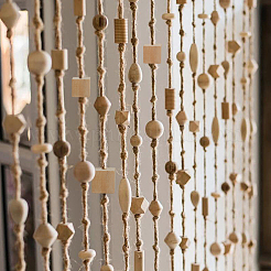 Perline di legno naturale&nbsp;WOOD-PH0008-98