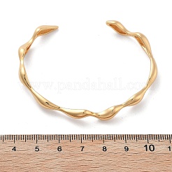 Messing Stulpearmbänder für Frauen&nbsp;BJEW-F482-10G