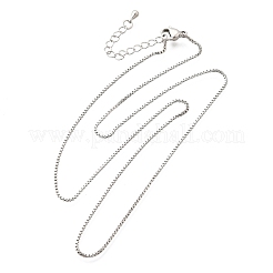 1 mm lange Messing-Kettenhalsketten&nbsp;NJEW-Z083-01P