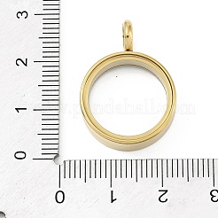 Ionenplattierung (IP) 304 Edelstahl Medaillon Anhänger&nbsp;X-STAS-S132-16G-02