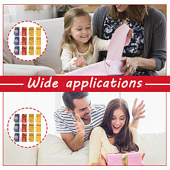 12 Stück 4 Farben Ethno-Stil Brokat Sutra Buch Reißverschlusstasche&nbsp;ABAG-NB0001-76