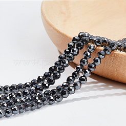 2 filo di perline di ematite sintetica non magnetica&nbsp;G-NB0005-01A