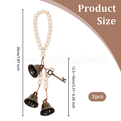 Ferro campana decorazioni pendenti&nbsp;HJEW-OC00025