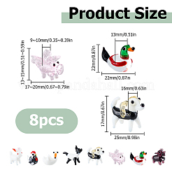 8 pz 8 stili decorazioni per la casa a tema animale&nbsp;LAMP-HS0001-32
