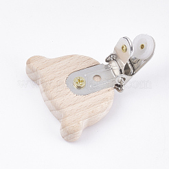 Pinzas porta chupetes de madera de haya&nbsp;WOOD-T015-20