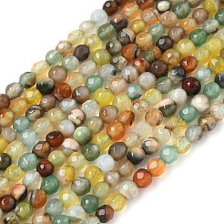 Chapelets de perles d'agate naturelle&nbsp;G-H302-A01-11