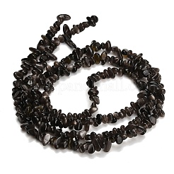 Natürliche silberglänzende Obsidian-Perlenstränge&nbsp;GG-CBAE051-A03-02