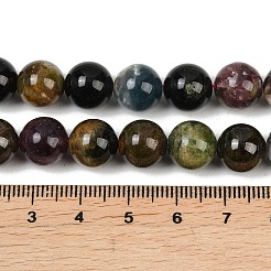 Colliers de perles de tourmaline multicolores naturelles&nbsp;G-F824-A01-10mm