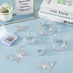 Decoración de pastel de aleación de zinc con forma de corona&nbsp;AJEW-CP0008-85G