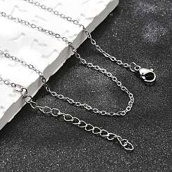 Collier à chaîne en acier inoxydable 304 anti-ternissement&nbsp;STAS-T040-PJ204-70