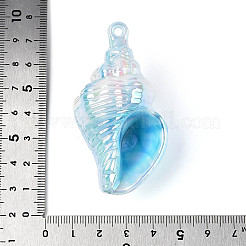 Grandi pendenti a forma di conchiglia in acrilico opaco con placcatura UV&nbsp;SACR-T018-35F