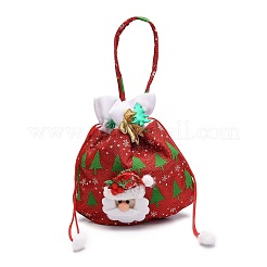 Décorations de sacs de bonbons en tissu de noël&nbsp;ABAG-I003-05B