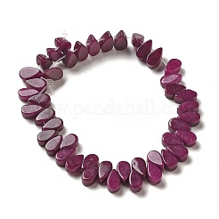 Chapelets de perles de jade blanche naturelle&nbsp;G-B064-B55