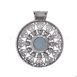 Legierung Glas Strass große Anhänger&nbsp;PALLOY-J336-03B