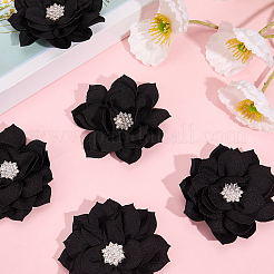 Ornamentzubehör aus Polyester und Strass&nbsp;DIY-WH20063-015A