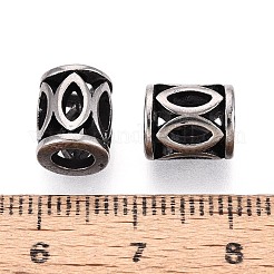 Perlen aus Edelstahl 304 im europäischen Stil mit großem Loch&nbsp;STAS-T072-113AS