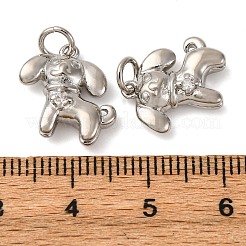 Breloques en laiton avec zircone cubique de micro pave&nbsp;KK-P308-57P