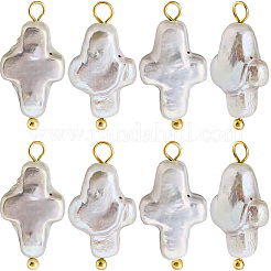 10 ciondolo di perle keshi naturali&nbsp;PEAR-SC0001-47