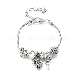 Bracelets à breloques en alliage de perles européennes&nbsp;BJEW-F495-04P